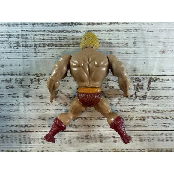 Vintage 1982 MOTU He-Man Mexico Figure 100% Complete USA WEAPONS - Picture 2 of 7